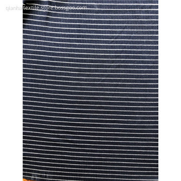 Rayon spandex yarn dyed 4by2 rib knitting fabric